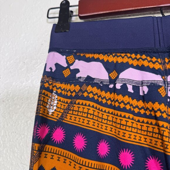 Free People Fireside Base Layer Pants Womens XS Leggings Pant Bear Stripe Boho - Picture 7 of 12